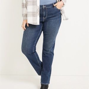 maurices Mid Rise Dark Wash Straight Leg Jeans - Size 12 X-Long